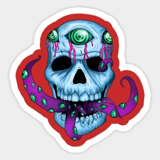 Nightmare Skull Sticker